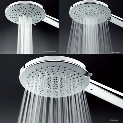 GREENJET Doccetta 110mm cromata con tecnologia a 3 getti